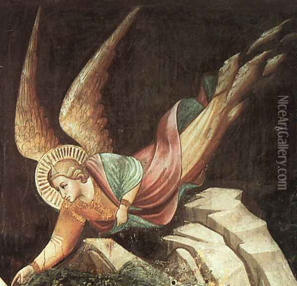 Detail from The Dream of Heraclius 1380 Oil Painting - Agnolo Gaddi