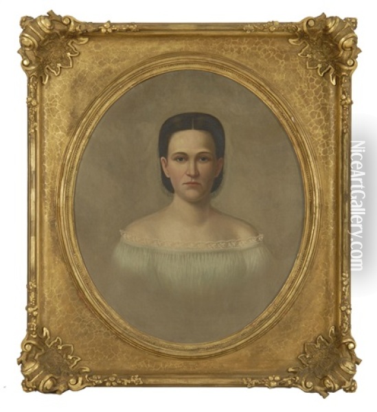 Portrait Of Julia George Oil Painting - George Caleb Bingham