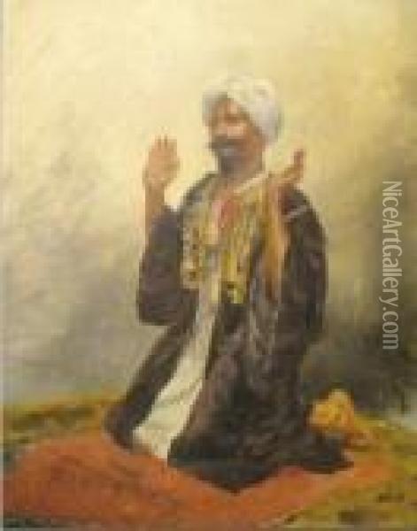 Marocain En Priere Oil Painting - Rudolph Ernst
