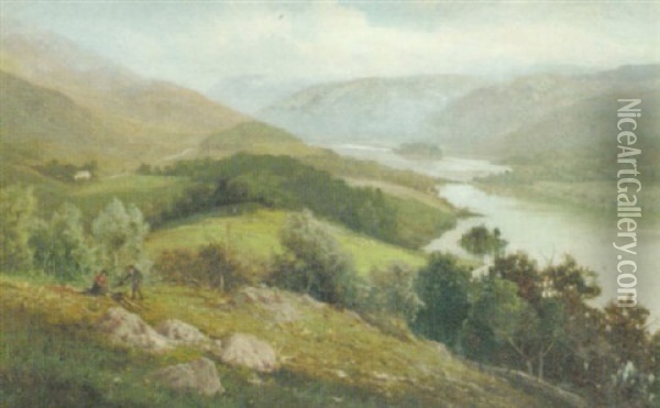 Thirlmere, Westmorland Oil Painting - Edward Henry Holder