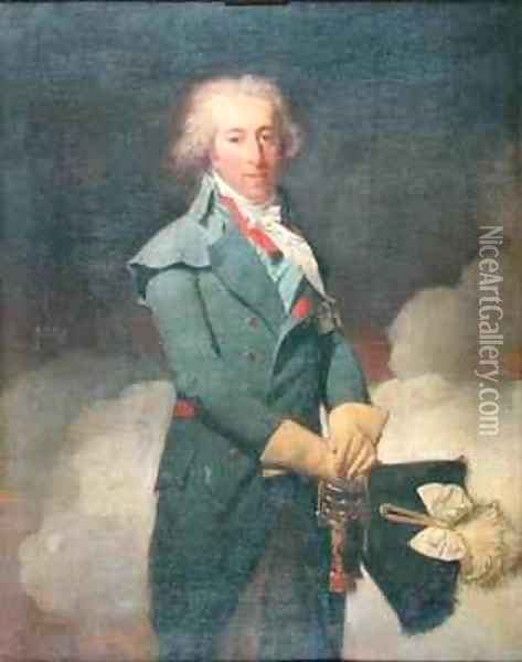 Louis Henri Joseph de Bourbon 1756-1830 9th Prince of Bourbon Oil Painting - Henri Pierre Danloux