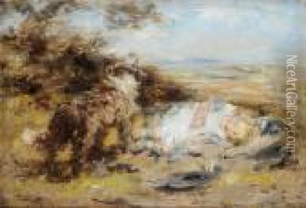 Left In Charge Oil Painting - William McTaggart