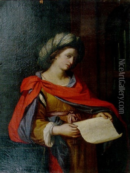 Sainte Cecile Oil Painting -  Guercino