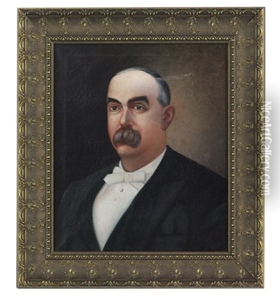 Posthumous Portrait Of James Alexander Maxwell (1849-1903) Oil Painting - Alexander John Drysdale
