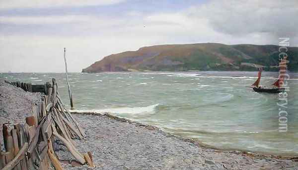 Porlock Bay Oil Painting - Charles Napier Hemy