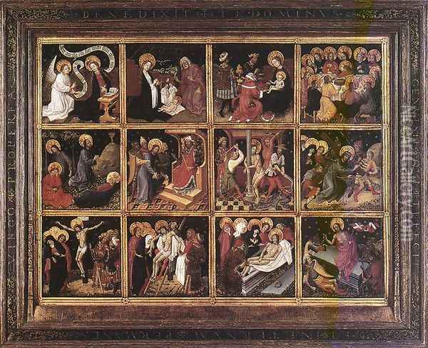 12 scenes from the Life of Christ 1450s Oil Painting - German Unknown Master
