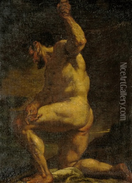 Mannlicher Akt Oil Painting - Corrado Giaquinto