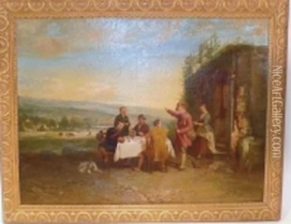 Dejeuner Champetre Oil Painting - H. Depraterre