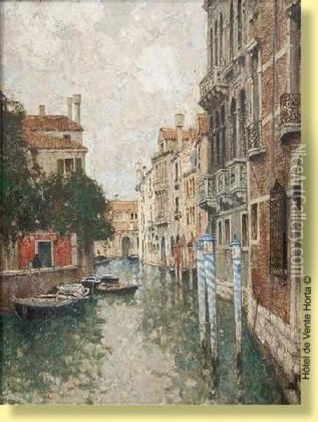 Canal A Venise Oil Painting - Hendrick, Henri Cassiers