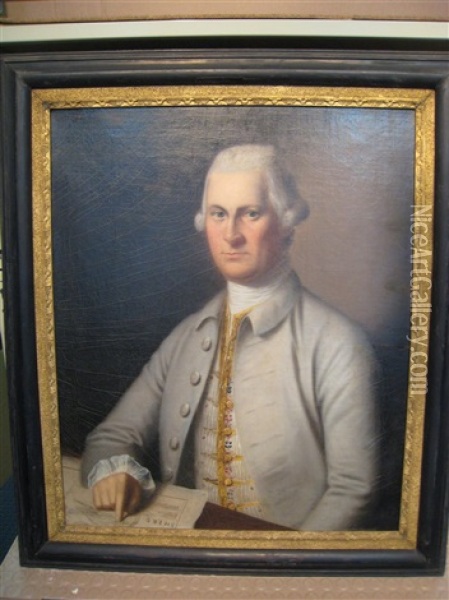 Portrait Of A Gentleman Said To Be Captain Benjamin Beale Of Quincy, Massachusetts Oil Painting - John Singleton Copley