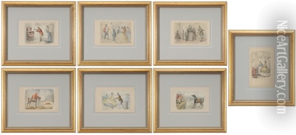 Illustrations For Mr. Facey Romford's Hounds By Robert Smith Surtees (7 Works) Oil Painting - John Leech