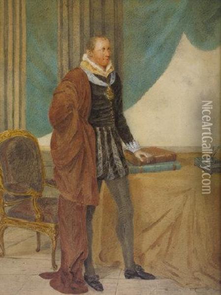 The Duke Of Leinster Oil Painting - Samuel Lover