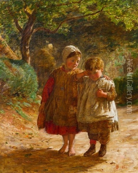 The Unwilling Scholar Oil Painting - William McTaggart