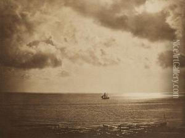 Brig On The Water Oil Painting - Gustave Le Gray