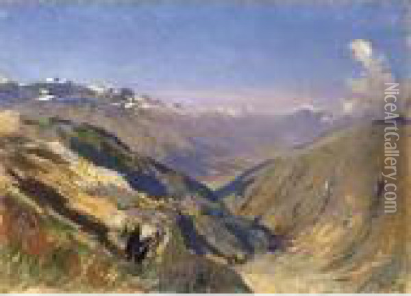 Paesaggio Alpino Oil Painting - Giorgio Belloni