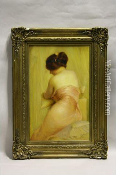 Mlle Cleo De Merode Baronn Oil Painting - Gaston Bouy