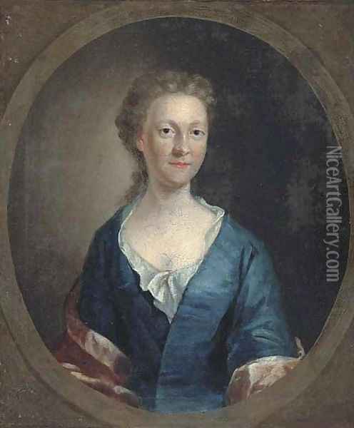 Portrait of a lady 5 Oil Painting - Allan Ramsay