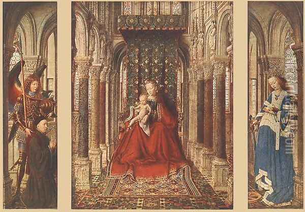 Full View Oil Painting - Jan Van Eyck