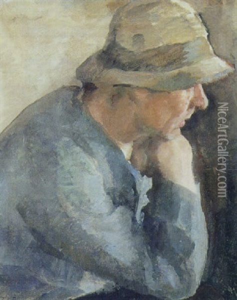 Havemanden I Tibirke Oil Painting - Julius Paulsen
