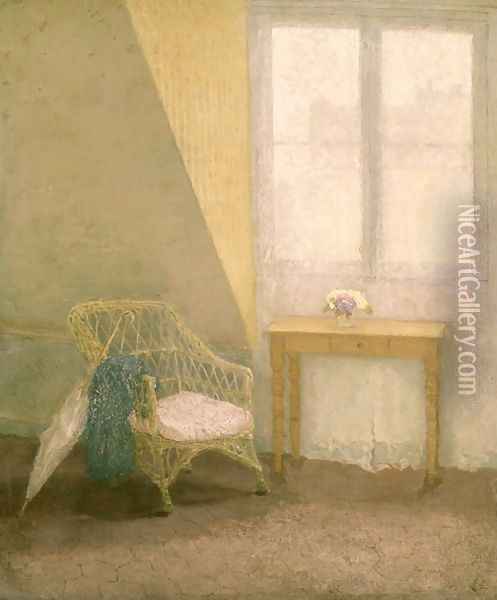 A Corner of the Artists Room Paris Oil Painting - Gwen John