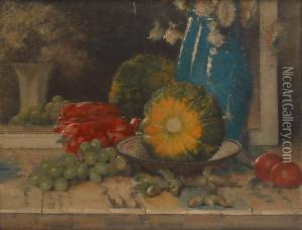 Nature Morte Aux Fruits Oil Painting - Henri Moreau