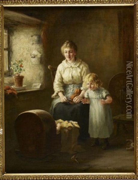 Mother's Little Helper Oil Painting - Tom Mcewan