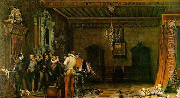 Assassination Oil Painting - Paul Delaroche