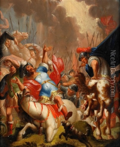 Sankt Paul Pa Vag Till Damaskus Oil Painting - Vincent Adriaenssen