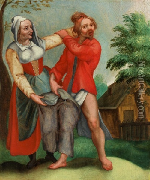 Sprichwortdarstellung Oil Painting - Pieter Brueghel the Younger