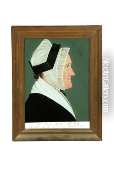 Portrait Of Ruth Bates Oil Painting - Benjamin Greenleaf