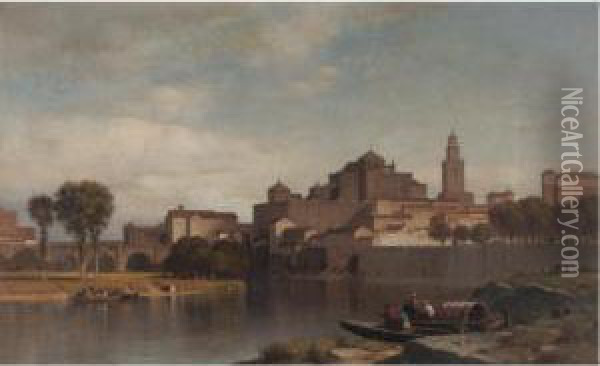 A View Of Spain Oil Painting - Samuel Colman
