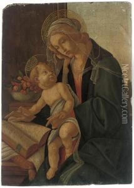 The Madonna And Child Oil Painting - Sandro Botticelli