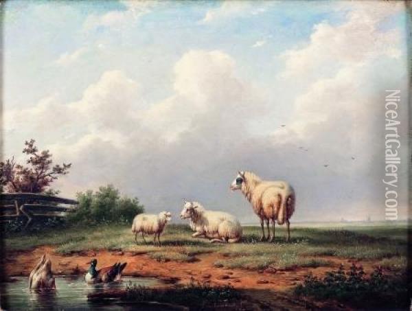 Paysage Pastoral Oil Painting - Franz van Severdonck