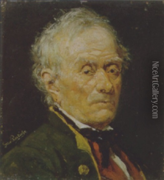 Portret Van Een Man In Klederdracht Oil Painting - Gerard Jozef Portielje