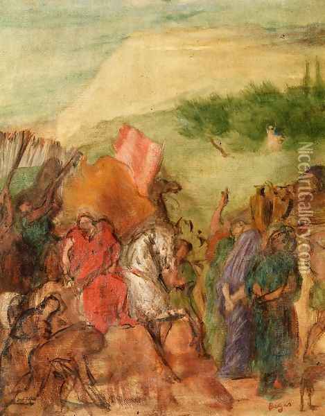 The Daughter of Jephta (study) Oil Painting - Edgar Degas