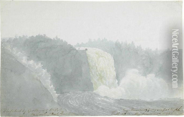 The Falls Of Montmorency, Quebec Oil Painting - George Heriot