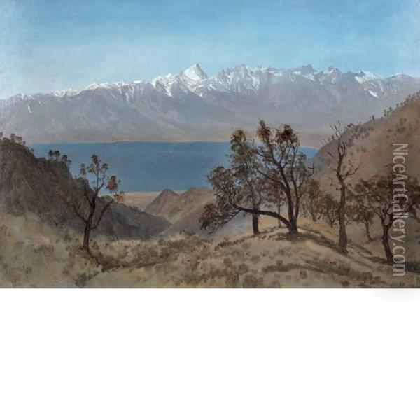 Sierra Nevada Range Oil Painting - Albert Bierstadt