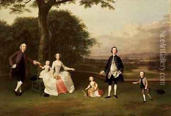 The Till Family 2 Oil Painting - Arthur Devis