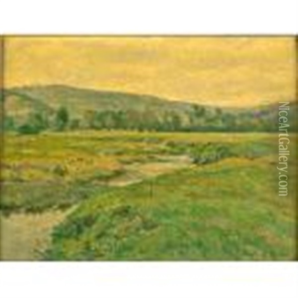 Untitled (landscape) Oil Painting - Gustave Henry Mosler