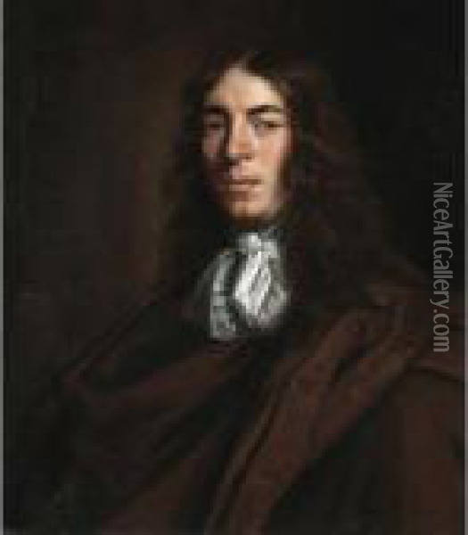 Portrait Of John Kyrle Of Rosshire, The Man Of Ross (1637-1724) Oil Painting - Sir Peter Lely