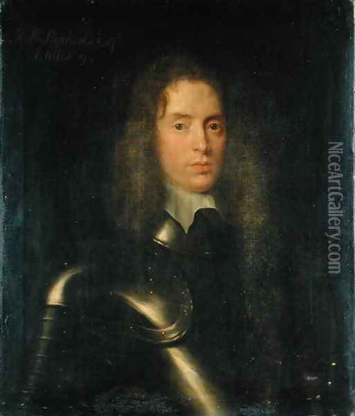 Portrait of Robert Stephens 1622-75 of Easton, Gloucestershire, 1641-42 Oil Painting - (circle of) Russel, Theodore
