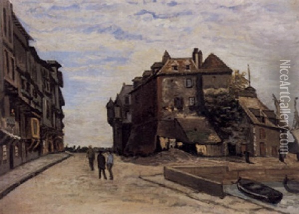 La Lieutenance De Honfleur Oil Painting - Claude Monet