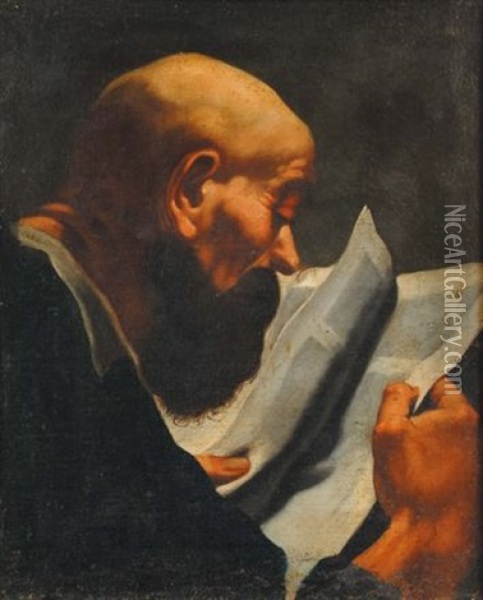 Due Apostoli (pair) Oil Painting - Egidio dall' (Olio) Oglio