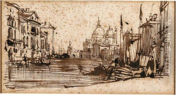 The Grand Canal, Venice Oil Painting - Richard Parkes Bonington
