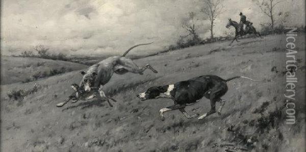 Coursing Scene Oil Painting - George Wright