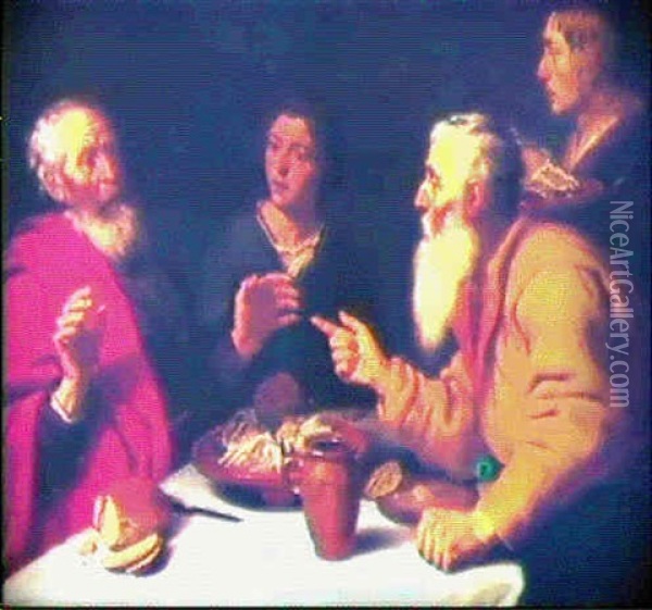 Den Ohorsamme Profeten (konungaboken 13:20-22) Oil Painting - Lambert Jacobs