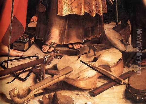 St Cecilia (detail) 2 Oil Painting - Raphael