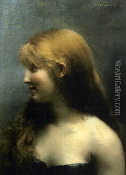 Blondine Oil Painting - Jules Frederic Ballavoine