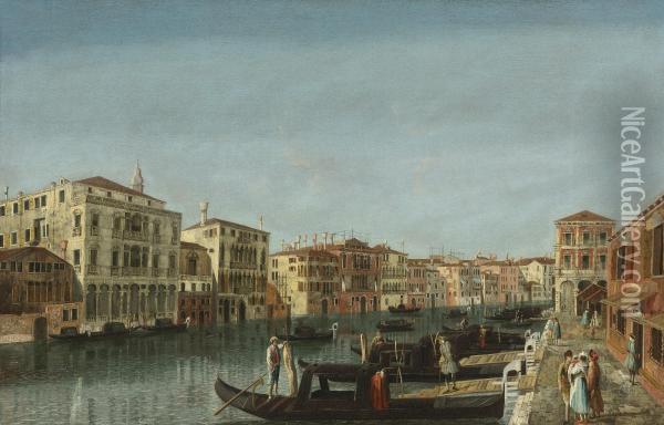 View Of The Grand Canal, Venice Oil Painting - Michele Marieschi