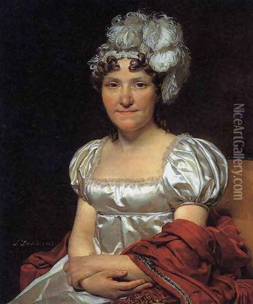 Portrait of Marguerite-Charlotte David Oil Painting - Jacques Louis David